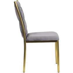 Scaun Mebel Elite Dan (Grey/Golden) Thumb