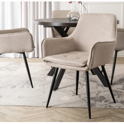 Стул Mebel Elite Edrick (Cream/Black)