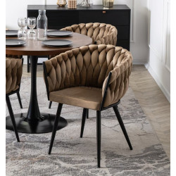 Scaun Mebel Elite Elena (Beige/Black)