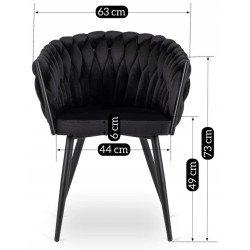 Scaun Mebel Elite Elena (Black) Thumb