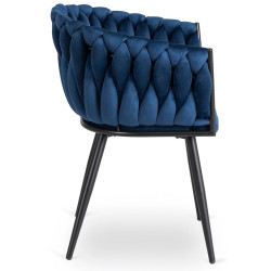 Стул Mebel Elite Elena (Blue/Black) Thumb