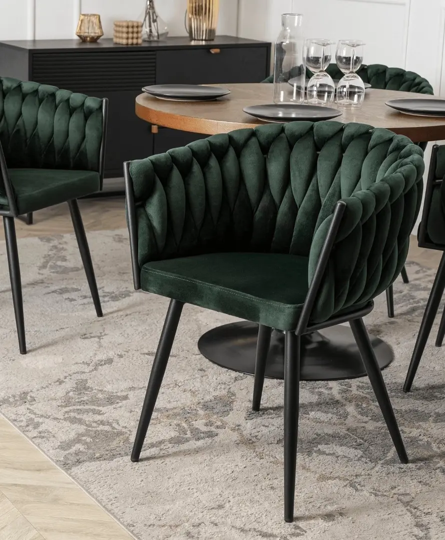 Scaun Mebel Elite Elena (Green/Black)