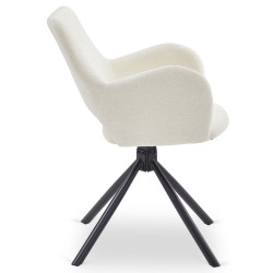 Стул Mebel Elite Flav (Cream/Black) Thumb