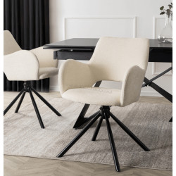 Scaun Mebel Elite Flav (Cream/Black)