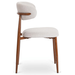 Scaun Mebel Elite Flavio (Grey/Walnut) Thumb