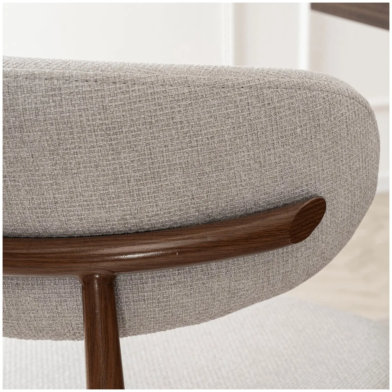 Scaun Mebel Elite Flavio (Grey/Walnut) - 6