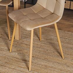 Scaun Mebel Elite Fredy (Beige/Natural Oak) Thumb