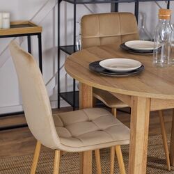 Scaun Mebel Elite Fredy (Beige/Natural Oak) Thumb