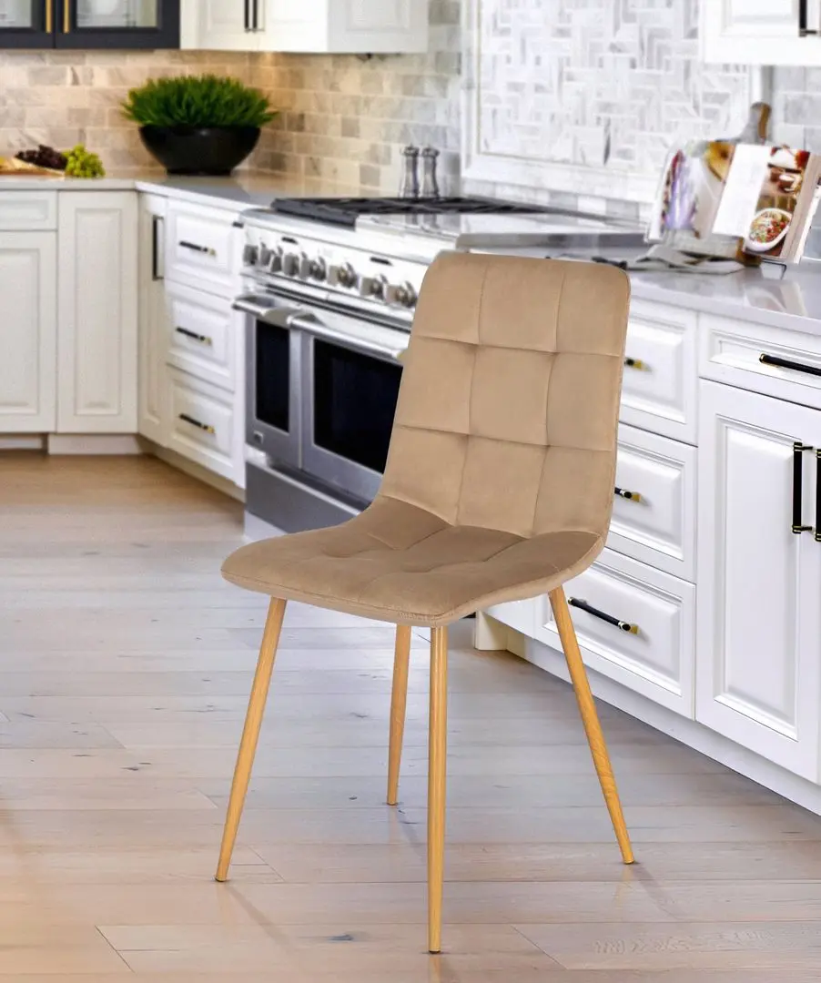 Scaun Mebel Elite Fredy (Beige/Natural Oak)