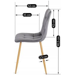 Scaun Mebel Elite Fredy (Grey/Natural Oak) Thumb