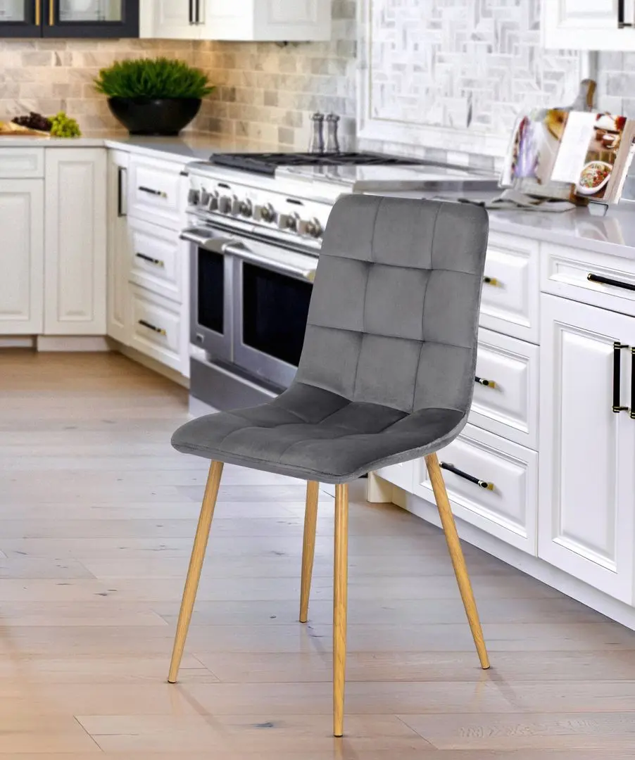 Scaun Mebel Elite Fredy (Grey/Natural Oak)