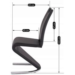 Scaun Mebel Elite Gamis (Black/Chrome) Thumb