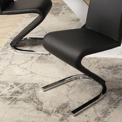 Scaun Mebel Elite Gamis (Black/Chrome) Thumb