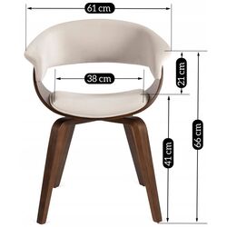Стул Mebel Elite Gary (Beige/Walnut) Thumb