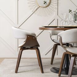 Стул Mebel Elite Gary (Beige/Walnut) Thumb