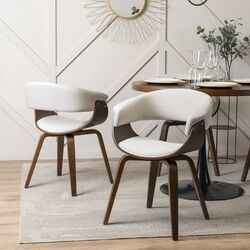 Стул Mebel Elite Gary (Beige/Walnut) Thumb