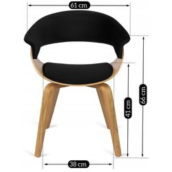 Scaun Mebel Elite Gary (Black/Craft Oak Golden) Thumb