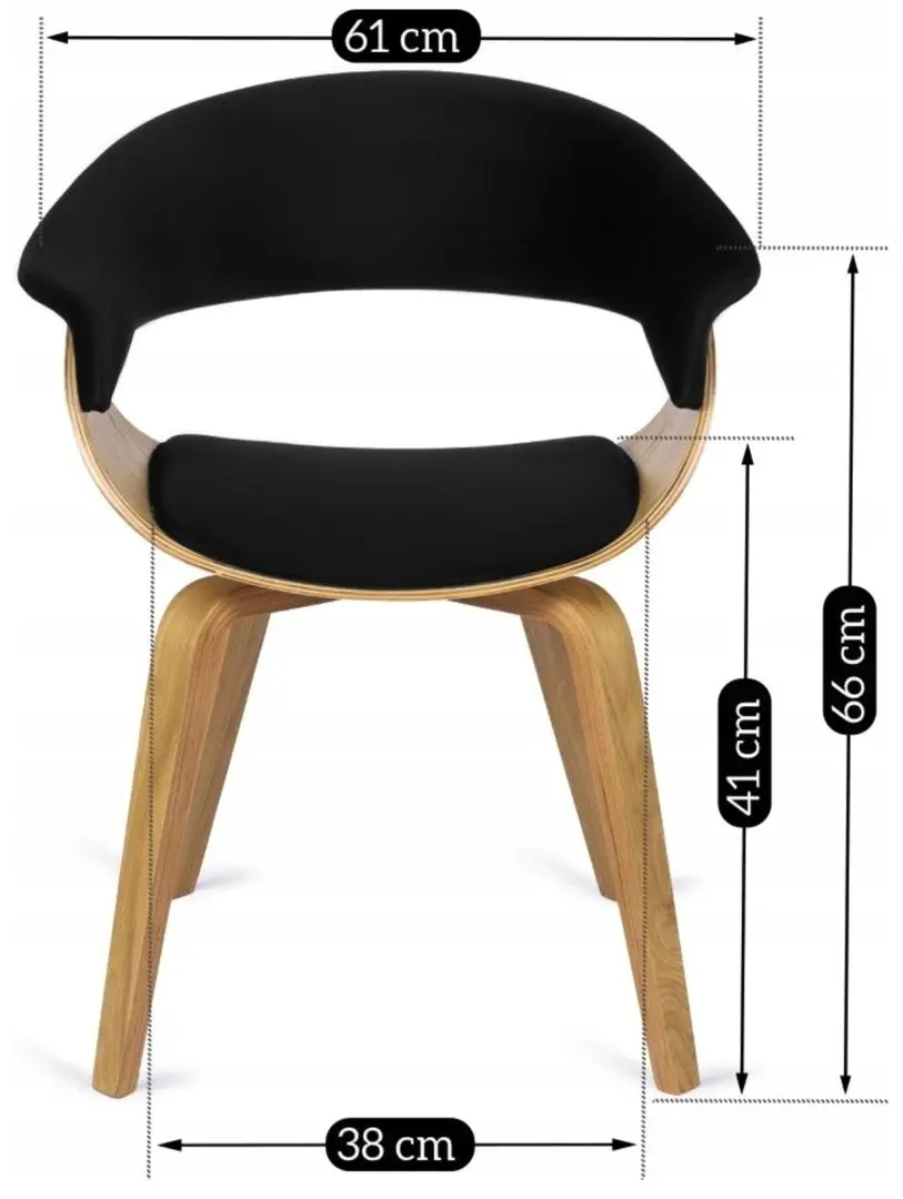 Scaun Mebel Elite Gary (Black/Craft Oak Golden)