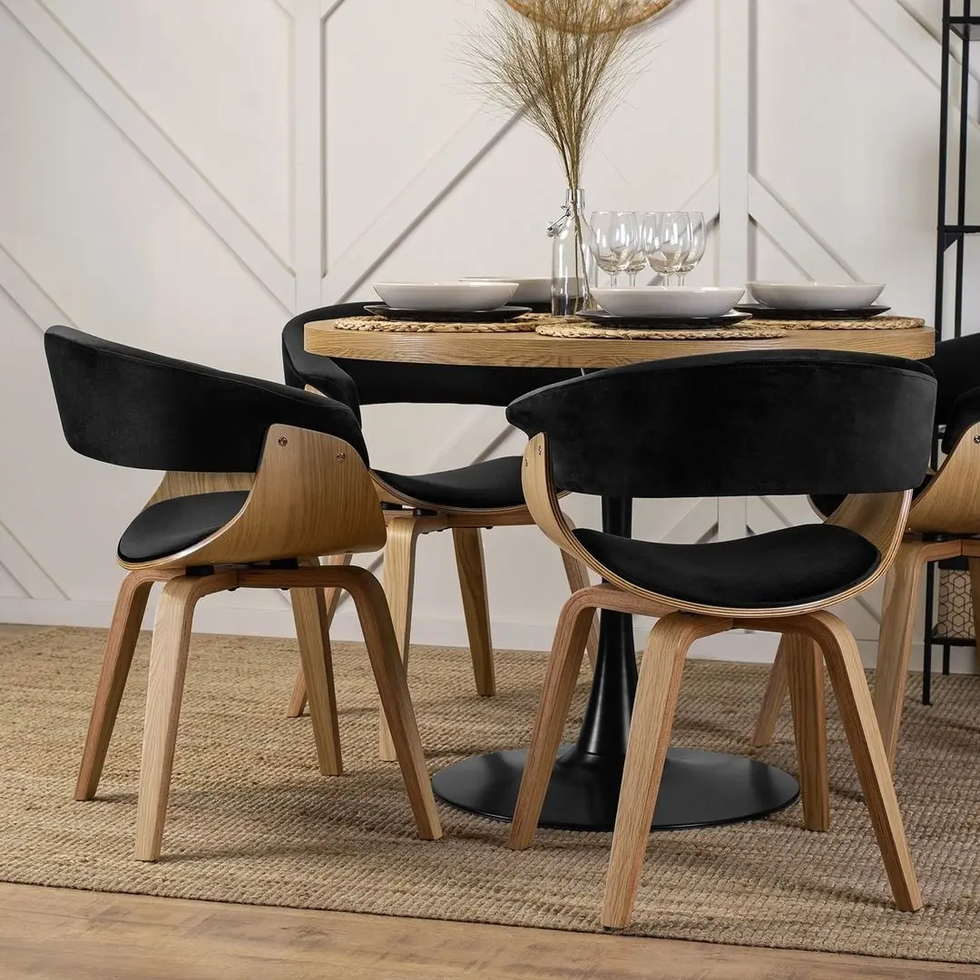 Scaun Mebel Elite Gary (Black/Craft Oak Golden)