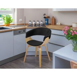 Scaun Mebel Elite Gary (Black/Craft Oak Golden)