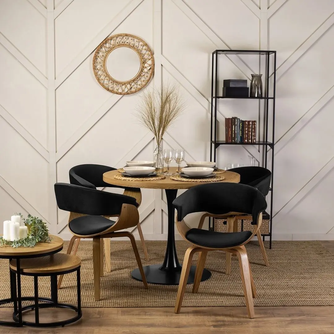 Scaun Mebel Elite Gary (Black/Craft Oak Golden)