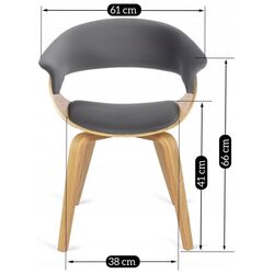 Стул Mebel Elite Gary (Grey/Craft Oak Golden) Thumb