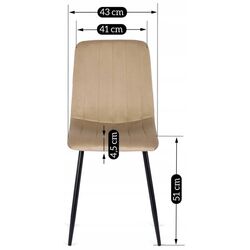 Scaun Mebel Elite Ibis (Beige/Black) Thumb