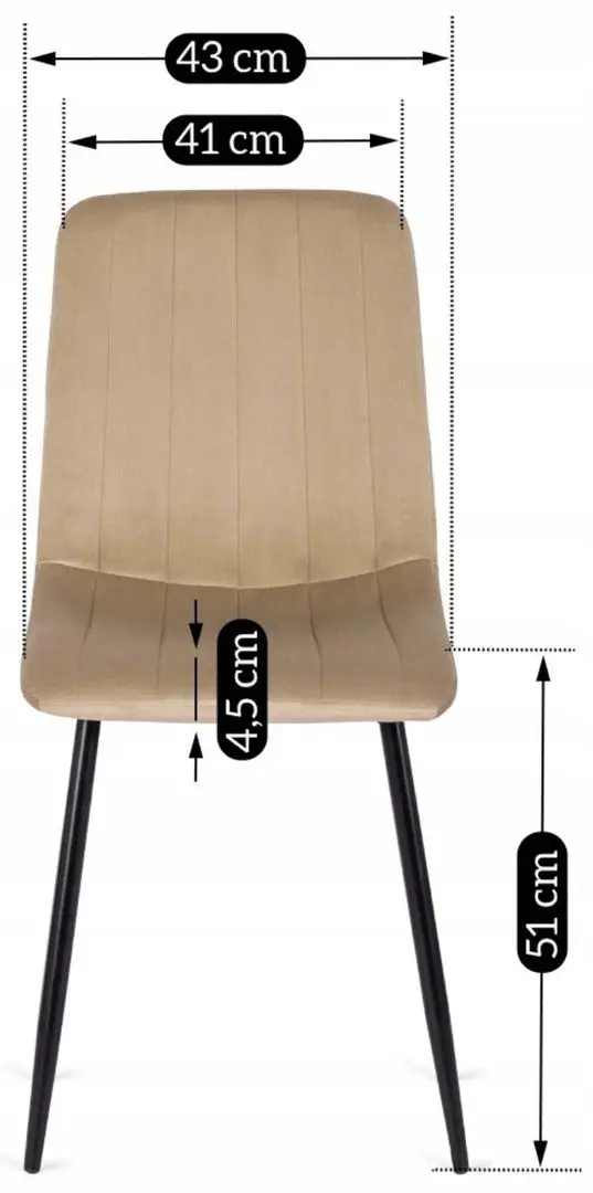 Scaun Mebel Elite Ibis (Beige/Black) - 2
