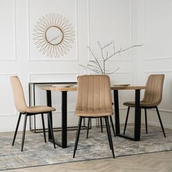 Scaun Mebel Elite Ibis (Beige/Black) Thumb