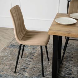 Scaun Mebel Elite Ibis (Beige/Black) Thumb
