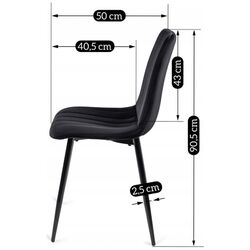 Scaun Mebel Elite Ibis (Black) Thumb