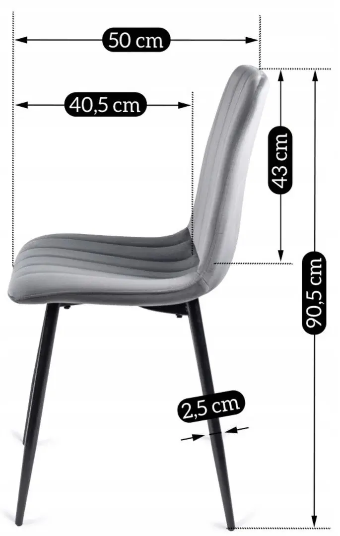 Scaun Mebel Elite Ibis (Grey/Black)
