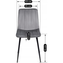 Scaun Mebel Elite Ibis (Grey/Black) Thumb