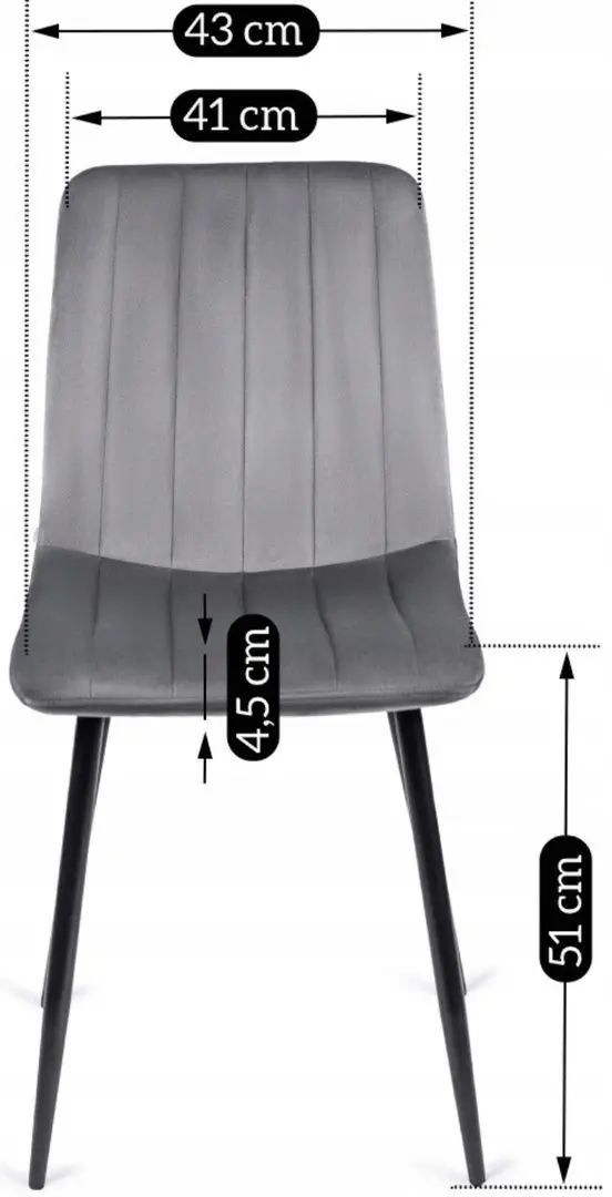 Scaun Mebel Elite Ibis (Grey/Black)