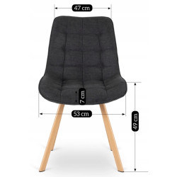 Стул Mebel Elite Kathy (Black/Oak) Thumb
