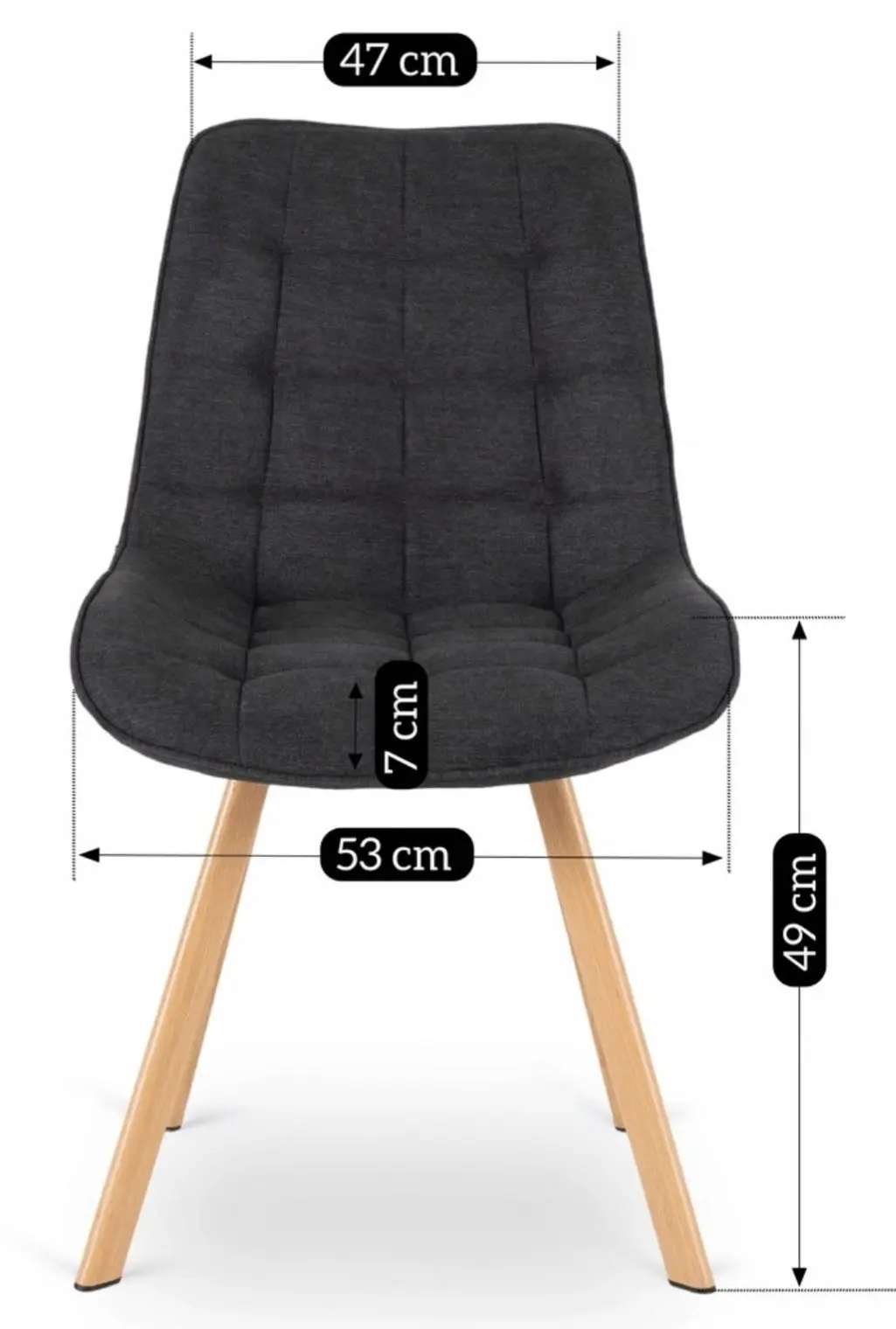 Стул Mebel Elite Kathy (Black/Oak)