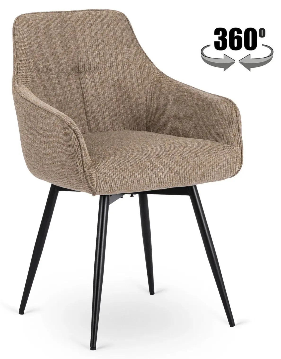 Стул Mebel Elite Larisa (Beige/Black) - 2