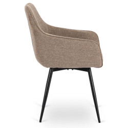 Стул Mebel Elite Larisa (Beige/Black) Thumb