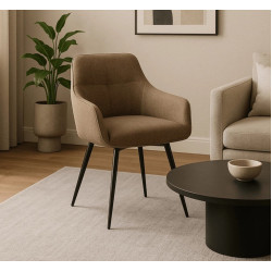 Стул Mebel Elite Larisa (Beige/Black)