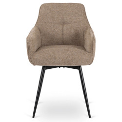 Стул Mebel Elite Larisa (Beige/Black) Thumb