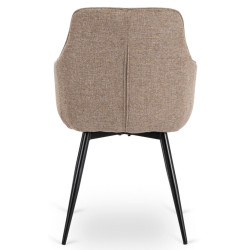 Стул Mebel Elite Larisa (Beige/Black) Thumb