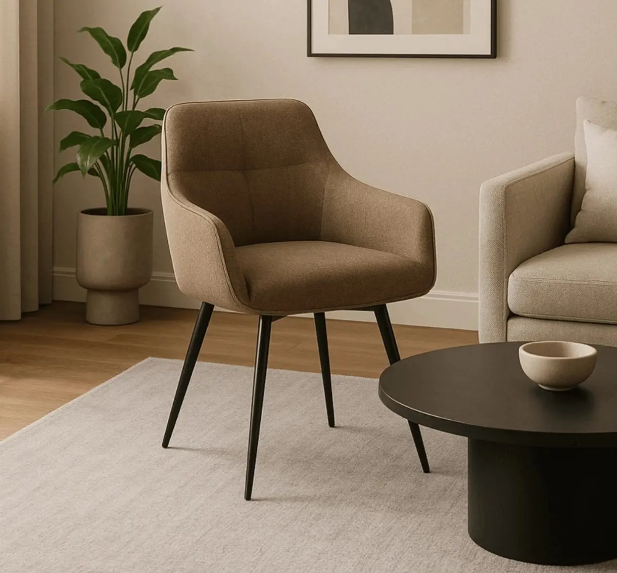 Стул Mebel Elite Larisa (Beige/Black)