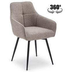 Стул Mebel Elite Larisa (Cappuccino/Black) Thumb