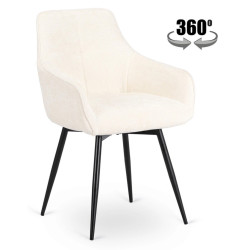 Стул Mebel Elite Larisa (Cream/Black) Thumb