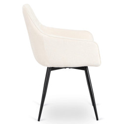 Стул Mebel Elite Larisa (Cream/Black) Thumb