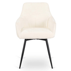 Стул Mebel Elite Larisa (Cream/Black) Thumb