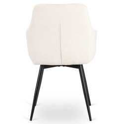 Стул Mebel Elite Larisa (Cream/Black) Thumb