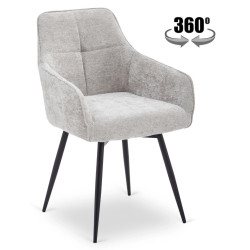 Стул Mebel Elite Larisa (Grey/Black) Thumb