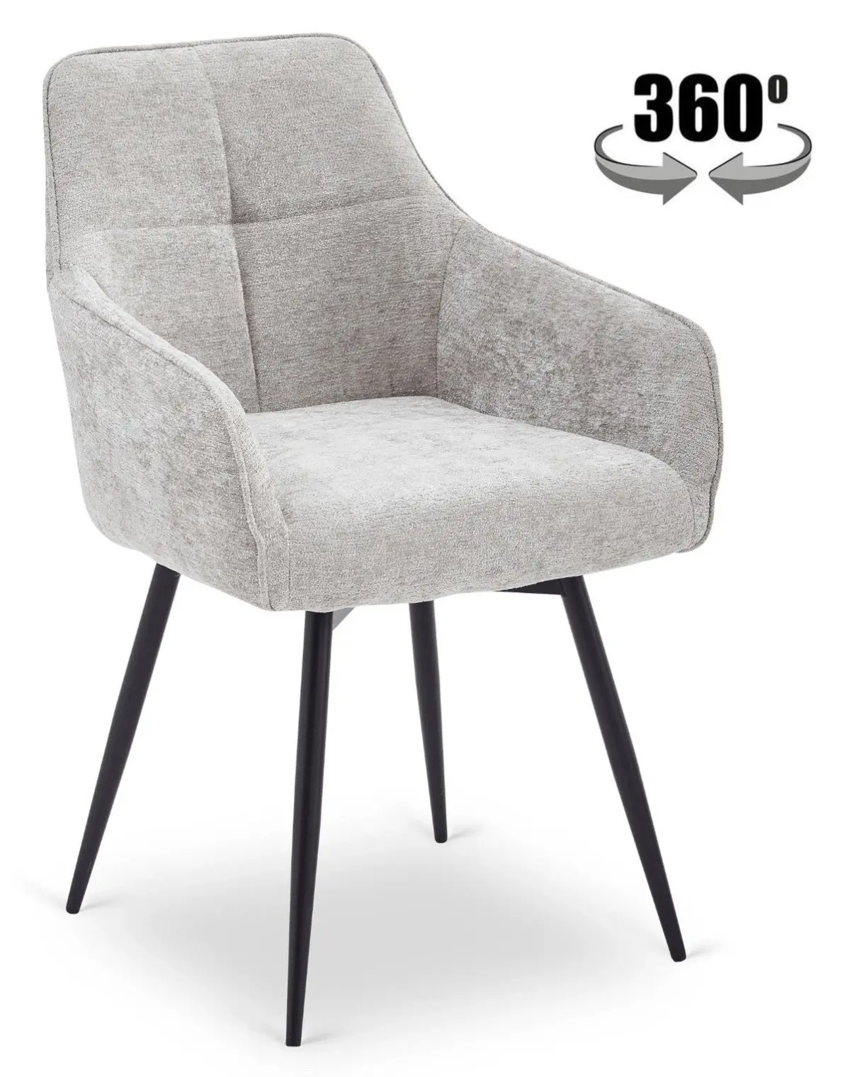 Стул Mebel Elite Larisa (Grey/Black) - 2