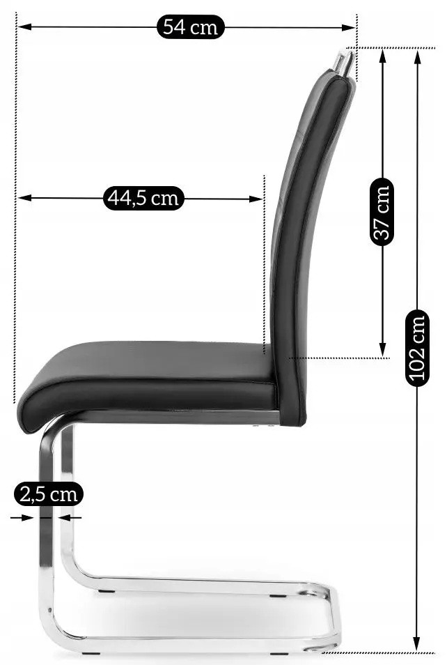Стул Mebel Elite Loca (Black/Silver)